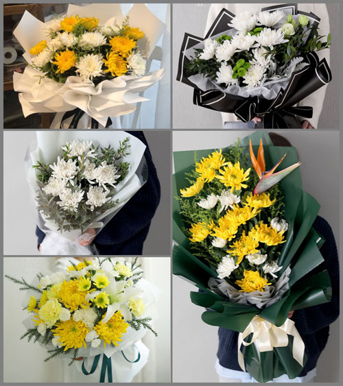 浙江省嘉兴桐乡市崇福镇利顺村白事花束代送